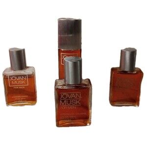 Jovan Musk 3‎ Oz. Spray With 3 Aftershave Splash (2 Oz.)  New